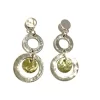 Elegance Unleashed: Handcrafted Silver Drops with Hammered Circle by SilverMade
