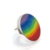 SilverMade Adjustable Rainbow Ring - Elegant Sterling Silver Jewelry for Women