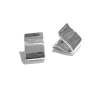 Silvermade 1.5cm Curved Huggies Hoops - Elegant Silver Clip Earrings - Image 2