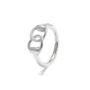 Silvermade All Silver Horse Bits Ring - Elegant Sterling Silver Rings for Women - Sizes 7, 8, 9 - 9mm Wide