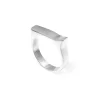 Silvermade Classic 5mm Bar Raised Silver Ring in Sizes 7, 8, 9 - Timeless Elegance for Weddings and Everyday Glam - Image 2