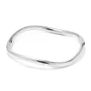 Silvermade 5mm Round Waved Tube Bangle - Elegant Silver Bangles for Stylish Statements - Image 2